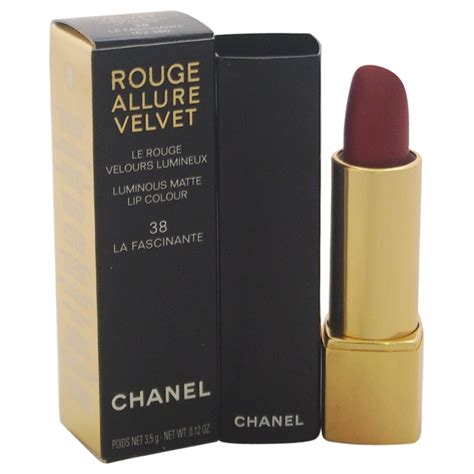 chanel rouge allure velvet 38 la fascinante|la fascinante rouge allure velvet.